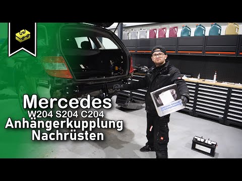 Mercedes C-Klasse W204 S204 C204 Anhängerkupplung nachrüsten | retrofit towbar | VitjaWolfTutorial