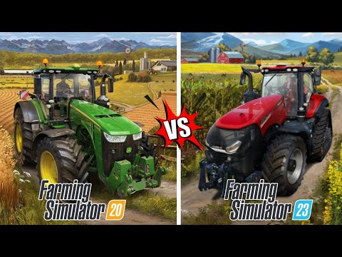 fs 20 vs fs 23 gameplay comparision | graphic comparison