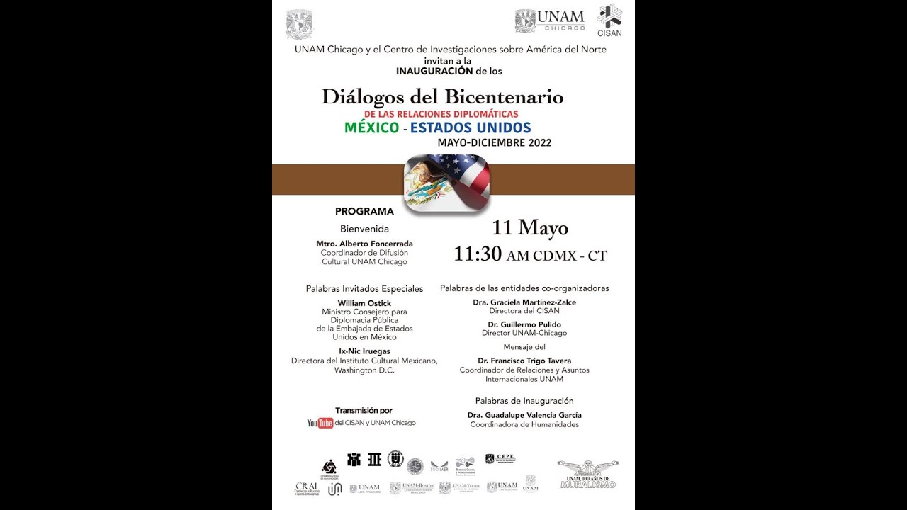 Diálogos del Bicentenario de las Relaciones Diplomáticas entre México y Estados Unidos (Primer Mesa)