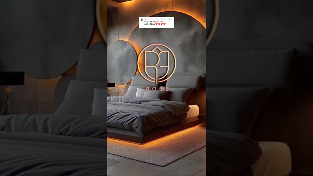 The Name ROSE as a Logo🌹write your name in the comment💫#logo #logodesign #procreate #rose #logos