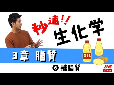 看護学科 【秒速ナース】3-6糖脂質【生化学-授業動画】