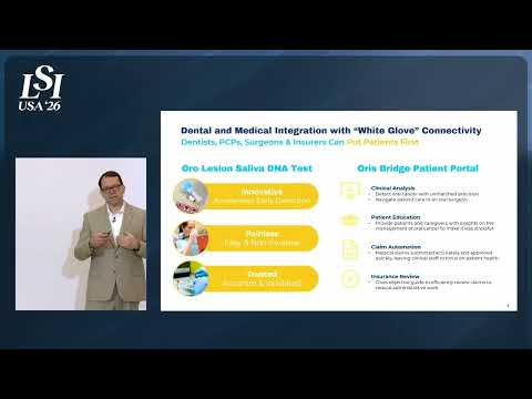 Harald Steltzer, OrisDX - Saliva test for early oral cancer detection | LSI USA '26