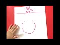 Super Simple “Piggy” Drawing for kids using basic shapes!