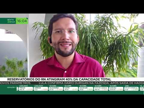 Reservatórios do Rio Grande do Norte atingiram 40% da capacidade total