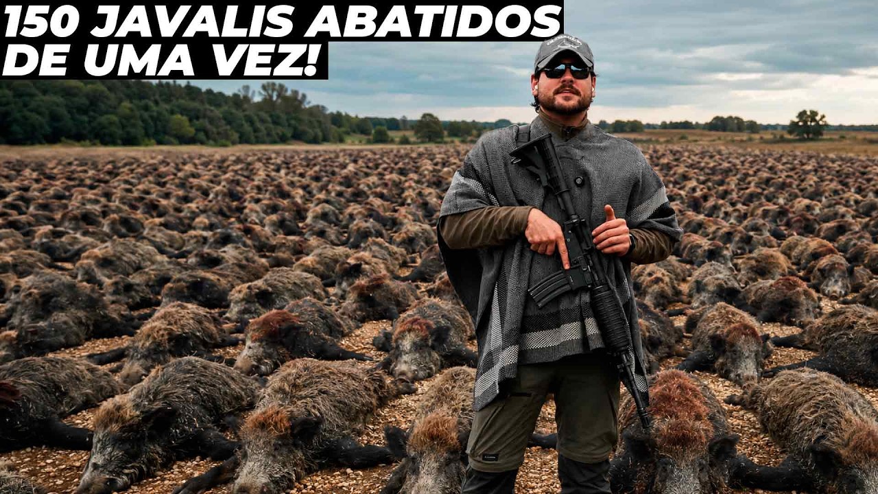 Influenciador Rincon abate 150 javalis, grava tudo e gera polemicas