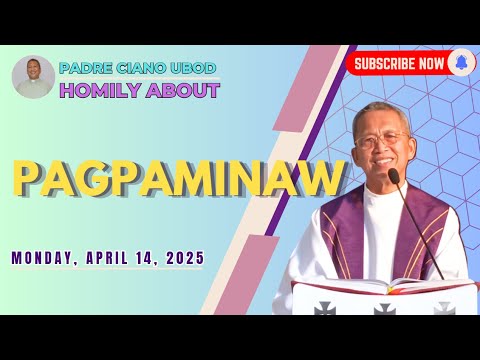 Fr. Ciano Homily about PAGPAMINAW - 4/14/2025