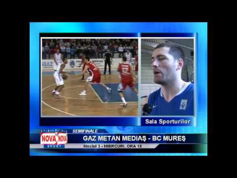 Zoran Krstanovic despre Gaz Metan vs BC Mureş - NovaTv Mediaş