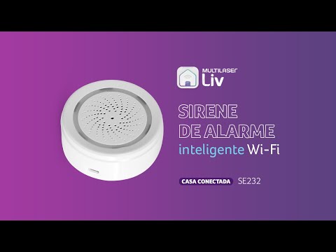 Sirene de Alarme Inteligente Wi-Fi SE232 Multilaser Liv