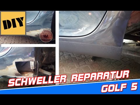 Rostreparatur Auto Schweller durchgerostet ? Reparaturbleche einschweißen lackieren und versiegeln