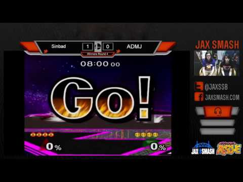 Jax Smash Weekly 7/28/16 SSBM- ADMJ vs Sinbad WS