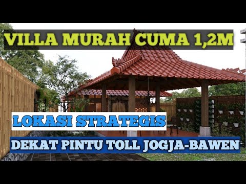 Jual Murah Villa Sleman Jogja LT 273m2 LB 100m2 Lokasi Dekat Pintu Toll Jogja-Bawen