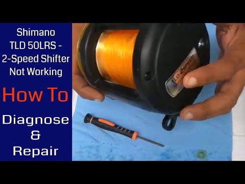 Shimano TLD 50LRS - 2-speed button not working - diagnosis & repair: Fishing Reel Repair