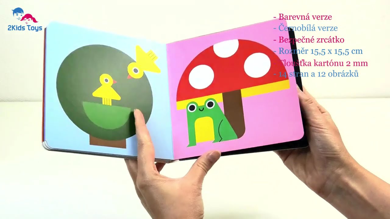 Mudpuppy Oboustranná knížka se zrcátkem Příroda