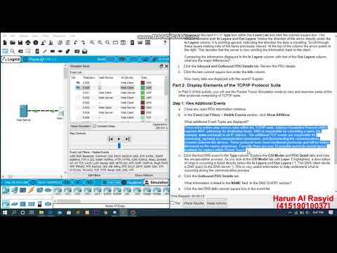 Packet Tracer 3.5.5 Investigate the tcp ip and osi models in action