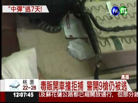 毒販拒捕撞傷警 中彈忍痛逃7天