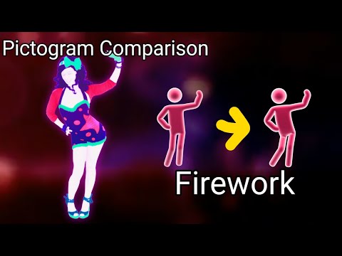 Pictogram Comparison - Firework | Just Dance Unlimited vs Just Dance Plus