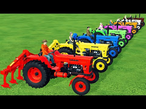 Transporting Colorful Mini Tractors with MAN Trucks for Subsoil Work - Farming Simulator 22