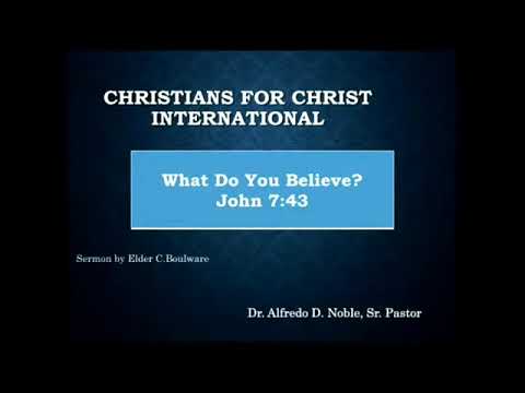 What do you believe? John 7:43