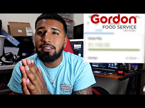 My FIRST PAYCHECK with Gordon Food Service | Paystubs