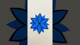 🌸 Make a Beautiful Paper Flower at Home with Easy Folds and Cuts! ✂️🥰