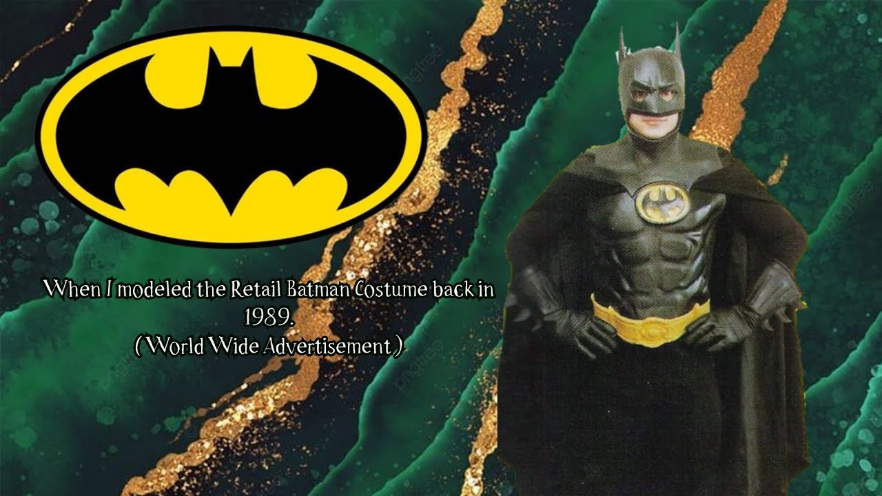 Modeling the Batman retail costume back in 1989. Starlog, Fangoria and other magazines.
