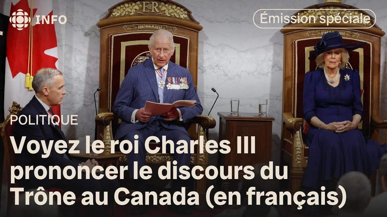 Le discours du Trône au Canada lu par le roi Charles III : voyez en direct notre émission spéciale