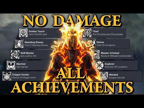 I Beat the Entirety of Skyrim  WITHOUT taking Damage