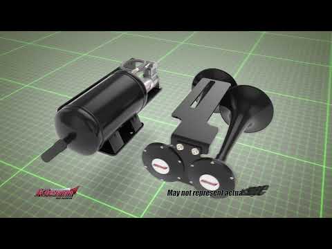 2008-2018 Jeep Wrangler JK Air Horn System with Model 101 Air Horn By Kleinn