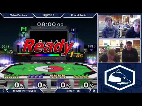 S@PS 22 Melee Doubles - billyboy48 + Slypig (B) vs MWL + TJE (G) - RR