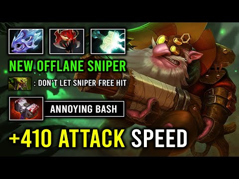 How to Play Sniper As An Offlane +410 Attack Speed Basher Hit Like a Truck Dota 2