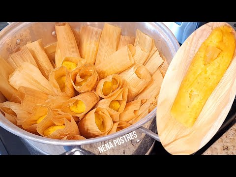 Tamales de 🍍 piña a mi estilo receta pequeña para Navidad