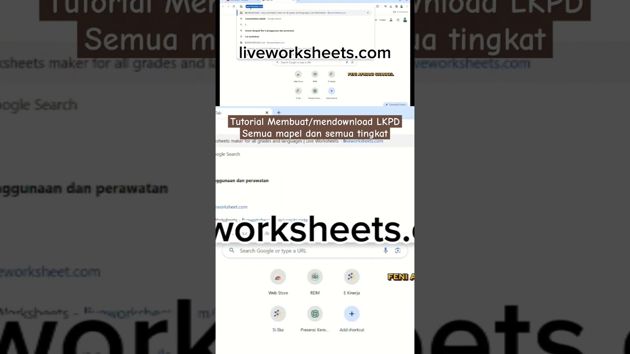 Tutorial membuat/mendownload LKPD Semua mapel dan semua tingkat #liveworksheets #tutorial #lkpd