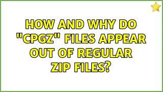 How and why do "cpgz" files appear out of regular zip files?