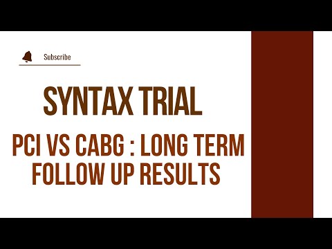 SYNTAX Trial: PCI vs. CABG - Insights into Long-Term Outcomes/syntax score/syntax trial/SYNTAX