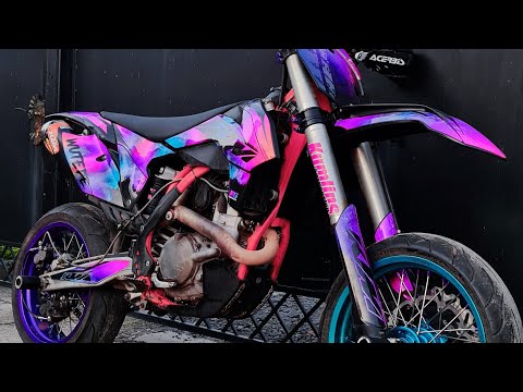 KTM SXF 450 Supermoto stunt by Wutepe