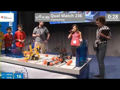 VEX Worlds 2016 - VEXIQ Elementary School - Engineering - Qual 236 (11073C 3333J) 101