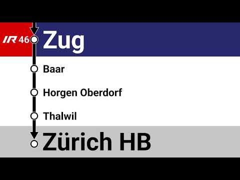 SOB Ansagen • IR46 • Zug – Baar – Horgen Oberdorf – Thalwil – Zürich HB