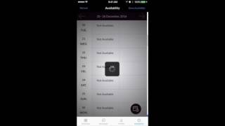 Setting and Changing Availability- In App