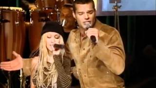 Christina Aguilera feat Ricky Martin - Nobody Wants To Be Lonely (TOTP 2001) HD