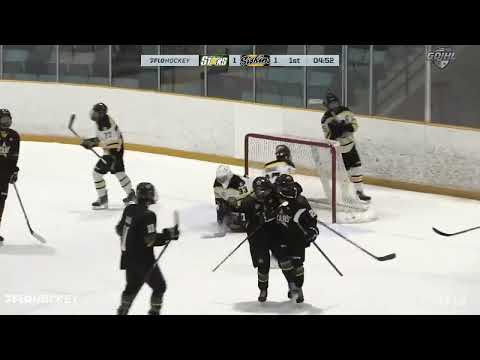 St. Thomas Stars - Cole Collins 6 (Artsiom Bialiayev, Clark Sandham) vs Kitchener-Waterloo Siskins
