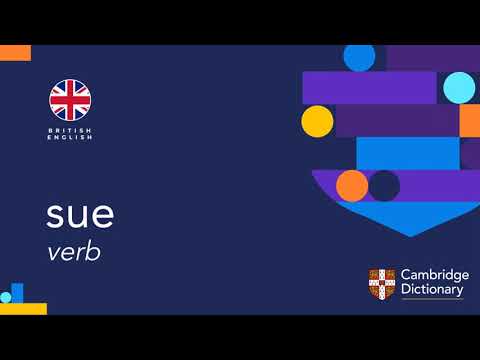 Part of a video titled How to pronounce sue | British English and American ... - YouTube