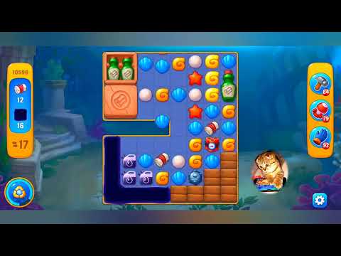 фишдом 2022 # 10596 уровень - прохождение без бустеров # Fishdom,  10596  level - no Boosters.