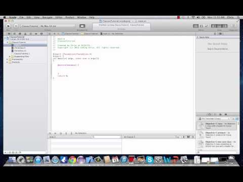 Objective-C Programming Tutorial 5- Intro To Classes, Objects, and Methods