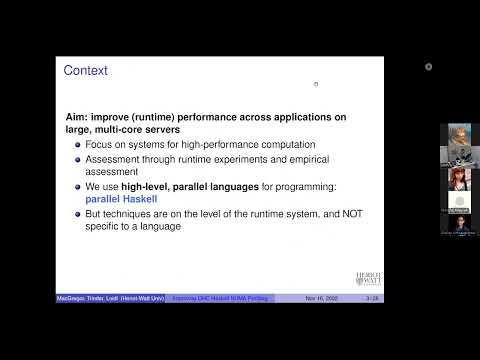 Hans-Wolfgang Loidl - Improving GHC Haskell NUMA Profiling
