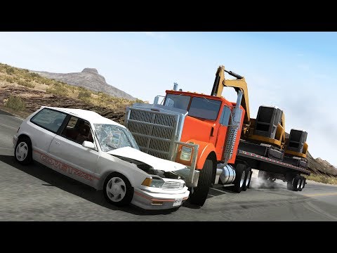 Crossroad Car Crashes #38 - BeamNG.Drive