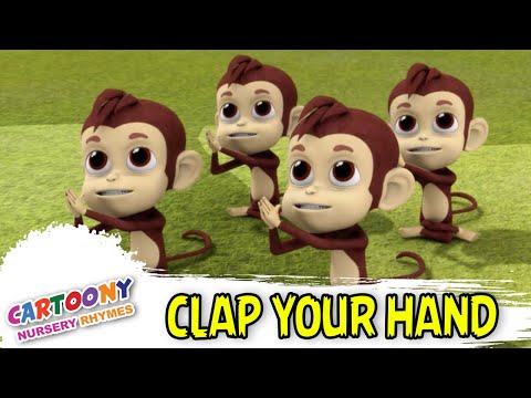 Clap Your Hand | The Poem Nursery Rhymes & Kids Songs | Cartoony Rhymes