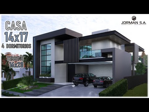 House Design | Modern House Design | 14x17m 2 Storey | 4 Bedrooms