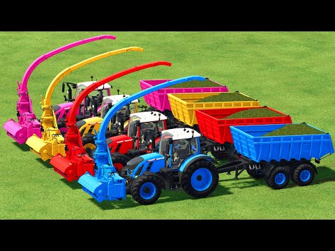 MAKE CHAFF AND MOWING LUCERNE WITH FENDT & CLAAS & NEW HOLLAND TRACTORS - Farming Simulator 22