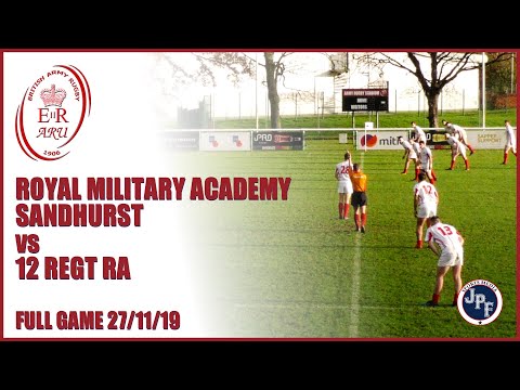 RMAS vs 12 Regt RA FULL GAME 27-11-19