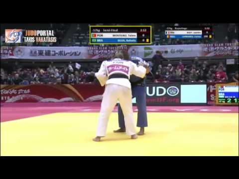 Judo Grand Slam Tokyo 2014 Semifinal -57kg MONTEIRO Telma (POR) vs. SILVA Rafaela (BRA)